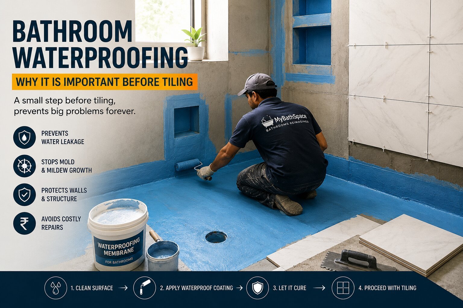 Bathroom Waterproofing: Why It Is Important Before Tiling